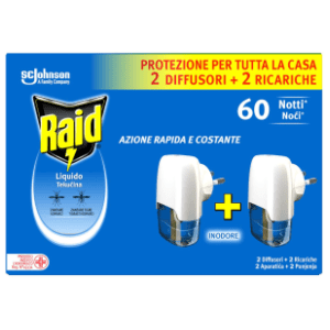 RAID električni aparat protiv komaraca 2kom + 2 dopune 21ml slide slika