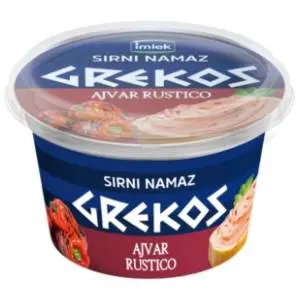 GREKOS ajvar rustico sirni namaz 200g slide slika