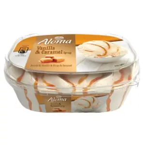 Sladoled ALOMA vanilla caramel syrup 900ml slide slika