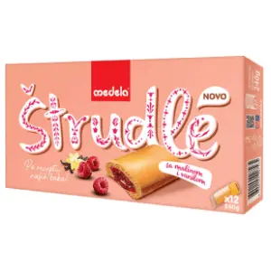 Štrudla MEDELA malina vanila 240g slide slika