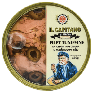 Tunjevina IL CAPITANO fileti sa crnim maslinama 160g slide slika