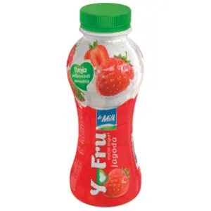 Voćni jogurt DR. MILK jagoda 330g slide slika