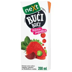 Voćni sok NEXT Bući bući jagoda 200ml slide slika