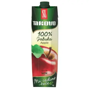 Voćni sok TAKOVO 100% jabuka 1l slide slika