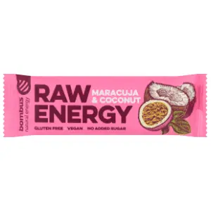 BOMBUS raw energy bar marakuja kokos 50g slide slika
