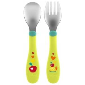 chicco-metalna-kasika-i-viljuska-18m-zelena