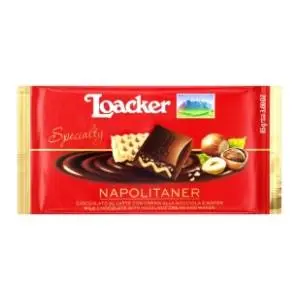 Čokolada LOACKER sa napolitankama 100g slide slika