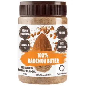 Bademov puter COLD PRESSOK 100% 350g slide slika