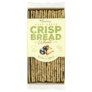 DANVITA Crisp bread hrskave pločice maslline beli luk 130g slide slika