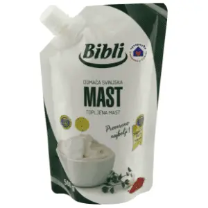 Domaća svinjska mast BIBLI doypack 500g slide slika