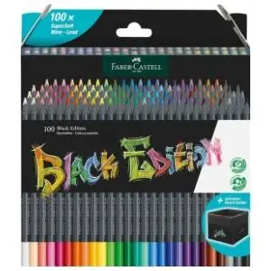 Drvene boje FABER CASTELL black edition 100kom slide slika