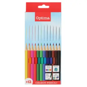 Drvene boje OPTIMA 12kom slide slika