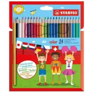 Drvene boje STABILO color 24kom slide slika