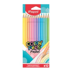 Drvene bojice MAPED color peps pastelne 12kom slide slika
