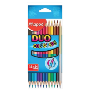 Drvene bojice MAPED duo color peps 24kom slide slika