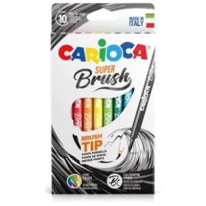 Flomasteri CARIOCA super brush 10kom slide slika