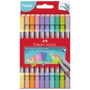 Dupli flomasteri FABER CASTELL pastel 10kom slide slika