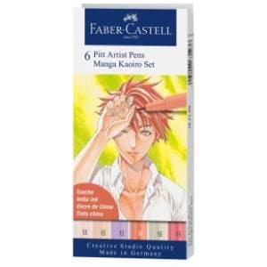 Flomasteri FABER CASTELL pitt art manga set 6kom slide slika