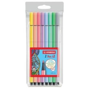 Flomasteri STABILO pen 68 pastel 8kom slide slika