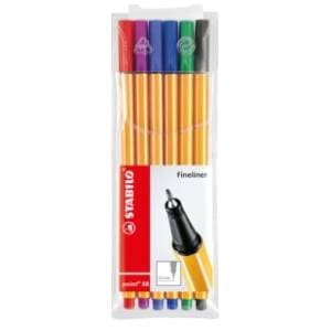 Flomasteri STABILO finelineri point 88 set 6kom slide slika