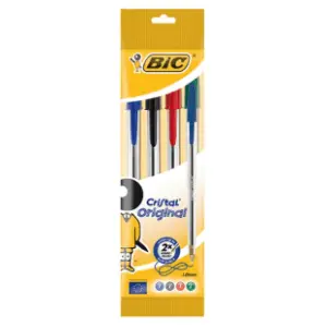 Hemijska olovka BIC crystal više boja 4kom slide slika