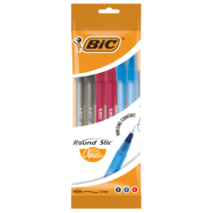Hemijska olovka BIC round stick 6kom slide slika