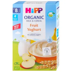 HIPP organic instant mlečna kaša voće i jogurt 250g slide slika