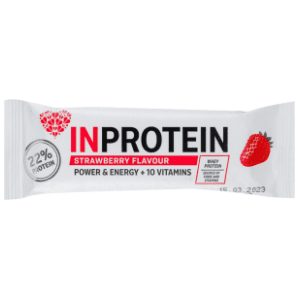 INPROTEIN proteinski bar jagoda 40g slide slika
