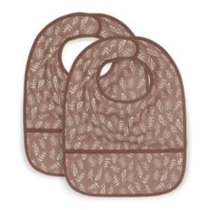 jollein-portikla-za-bebe-bib-waterproof-meadow-chestnut-2kom