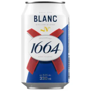 KRONENBOURG Blanc 1664 limenka 0,33l slide slika
