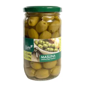 LIBERO zelene masline bez koštice 340g slide slika