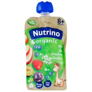 NUTRINO organska pirinčana kašica šljiva jagoda borovnica vitamin C 100g slide slika