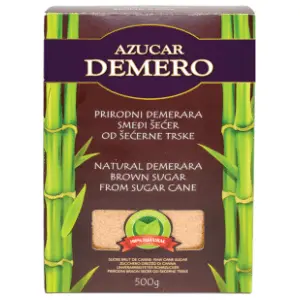 Smeđi šećer DEMERO kutija 500g slide slika