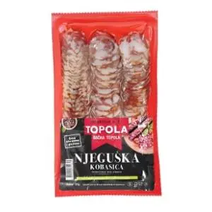TOPOLA Njeguška kobasica slajs 80g slide slika