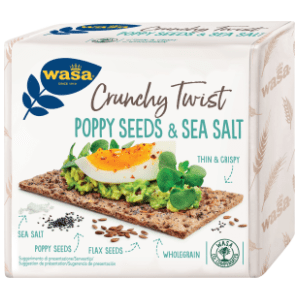 WASA hrskavi hleb crunchy twist mak i morska so 245g slide slika