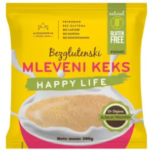 ALEKSANDRIJA IN bezglutenski mleveni keks happy life 300g slide slika