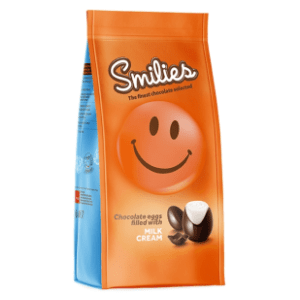 Bombonjera SMILIES čokoladne kuglice sa mlečnim kremom 138g slide slika