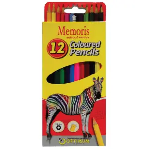 Drvene boje OPTIMUM memoris zebra 12kom slide slika