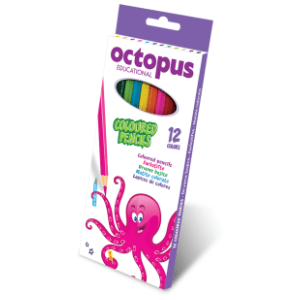 Drvene boje OCTOPUS 12kom slide slika