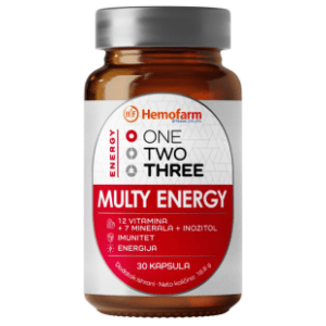 HEMOFARM Vitamin kapsule one two three multy energy 30kom slide slika