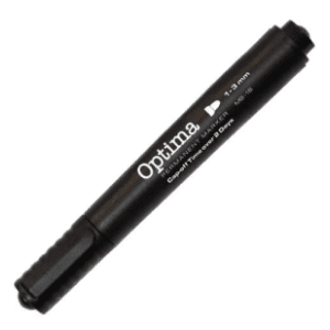 Marker OPTIMA kosi vrh crni 1kom slide slika
