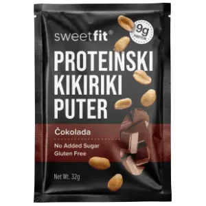 Proteinski kikiriki puter SWEETFIT sa čokoladom 32g slide slika