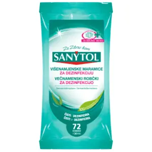 SANYTOL vlažne maramice za dezinfekciju 72kom slide slika