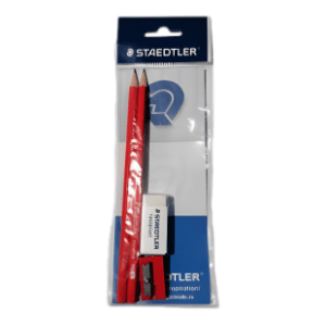 Set 2 olovke, gumica i zarezač STAEDTLER 1kom slide slika