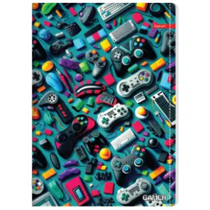 Sveska A5 dikto ILIJANUM gamer 52lista 1kom slide slika