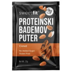 Bademov puter SWEETFIT proteinski cimet 32g slide slika