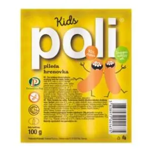 Viršla POLI kids hrenovka pileća barena 100g slide slika
