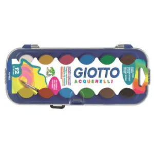 Vodene boje GIOTTO 12kom + četkica gratis slide slika