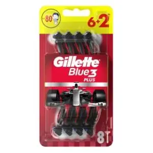 Brijač GILETTE Blue 3 plus nitro 6+2 gratis slide slika