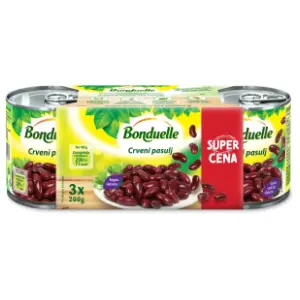 Pasulj BONDUELLE crveni 3x200g slide slika